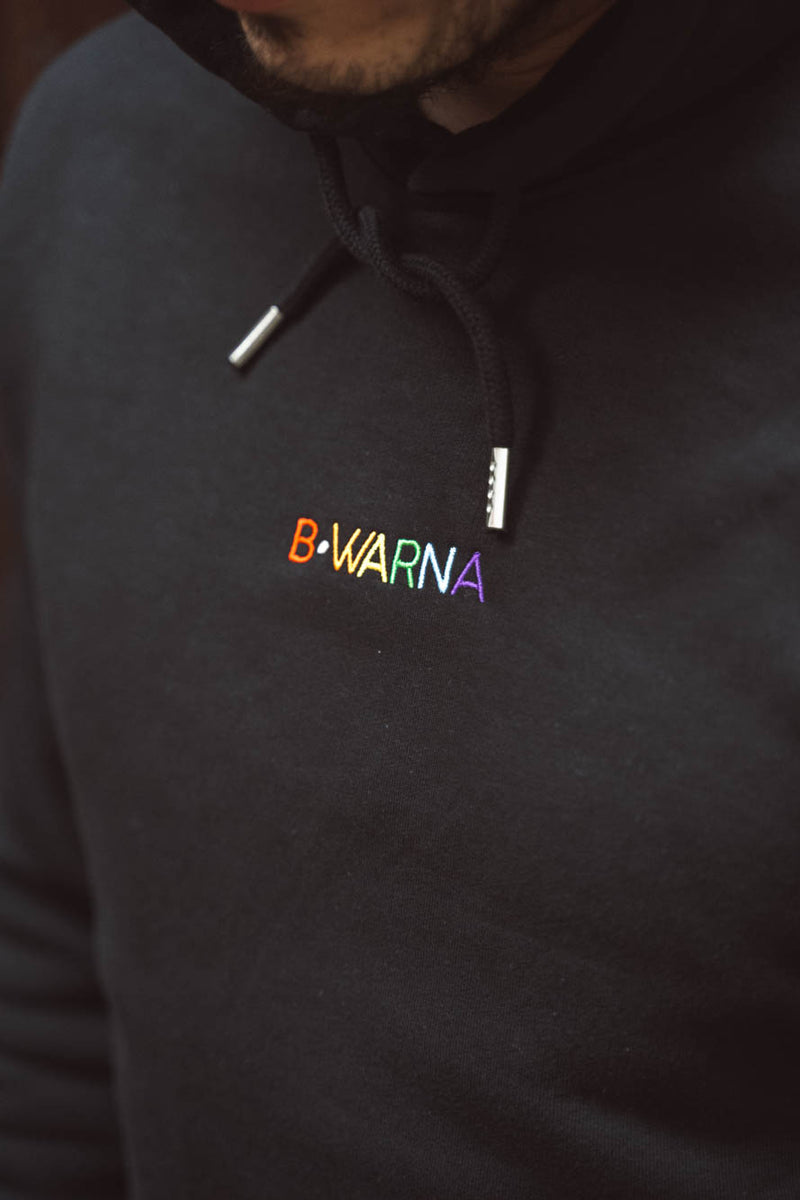 Black and rainbow hoodie online