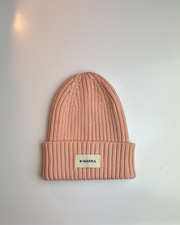 WARNA KIDS Rib Beanie - Pfirsich