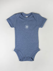SOL Baby Strampler - blau meliert