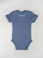 SOL Baby Strampler - blau meliert