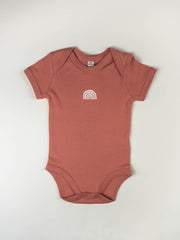 PELANGI Baby Strampler - lachs