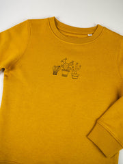 KAKTUS Kinder Sweater - Senf