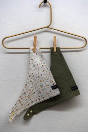 Lätzchen Set - Punkte grün