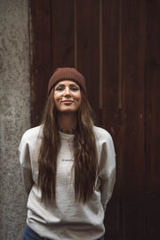 WARNA Oversized Beanie - Schoko