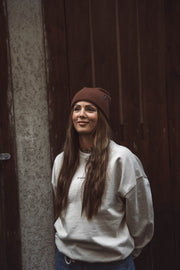 WARNA Oversized Beanie - Schoko