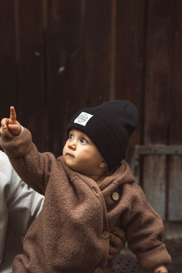 WARNA Kids Beanie - Schwarz