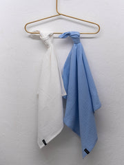 Musselin Tuch Set - Hellblau