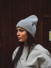 WARNA Oversized Beanie - Grau